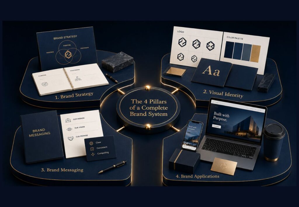 4 pillar of complete brand system